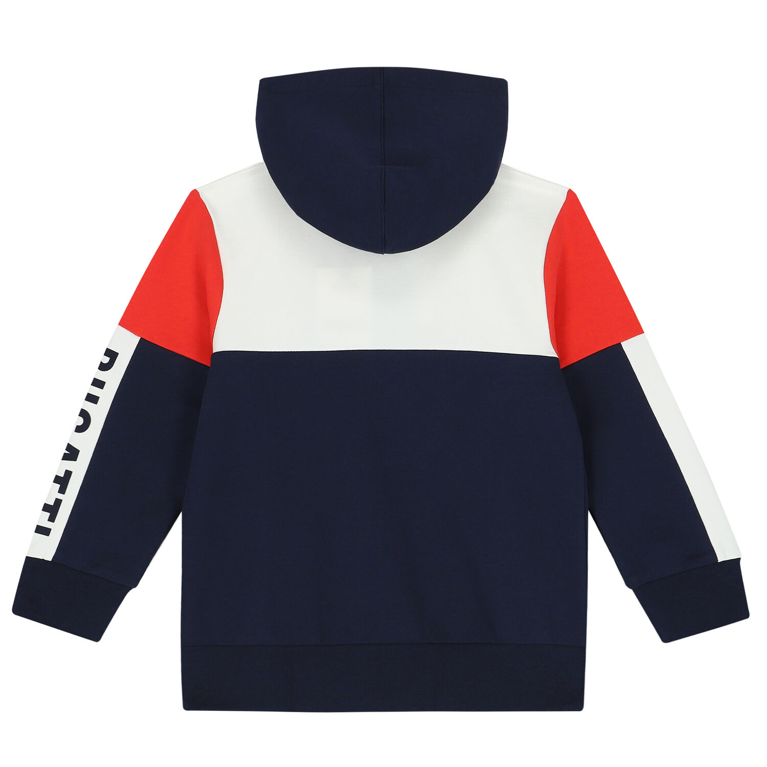 Boys Navy, White & Red Logo Zip Up Top, 1, hi-res image number null