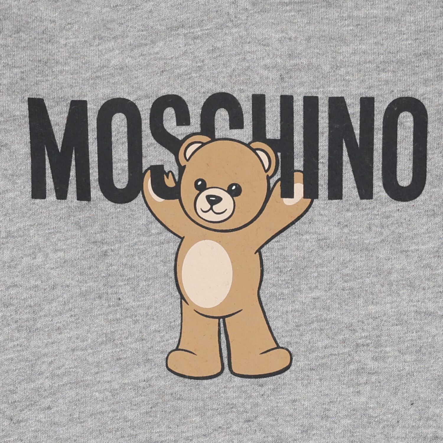 Grey Teddy Bear Logo Babygrow, 2, hi-res