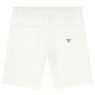 Boys White Shorts, 2, hi-res