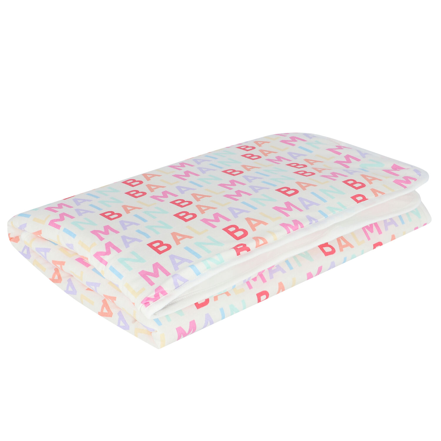 White Logo Baby Blanket, 1, hi-res