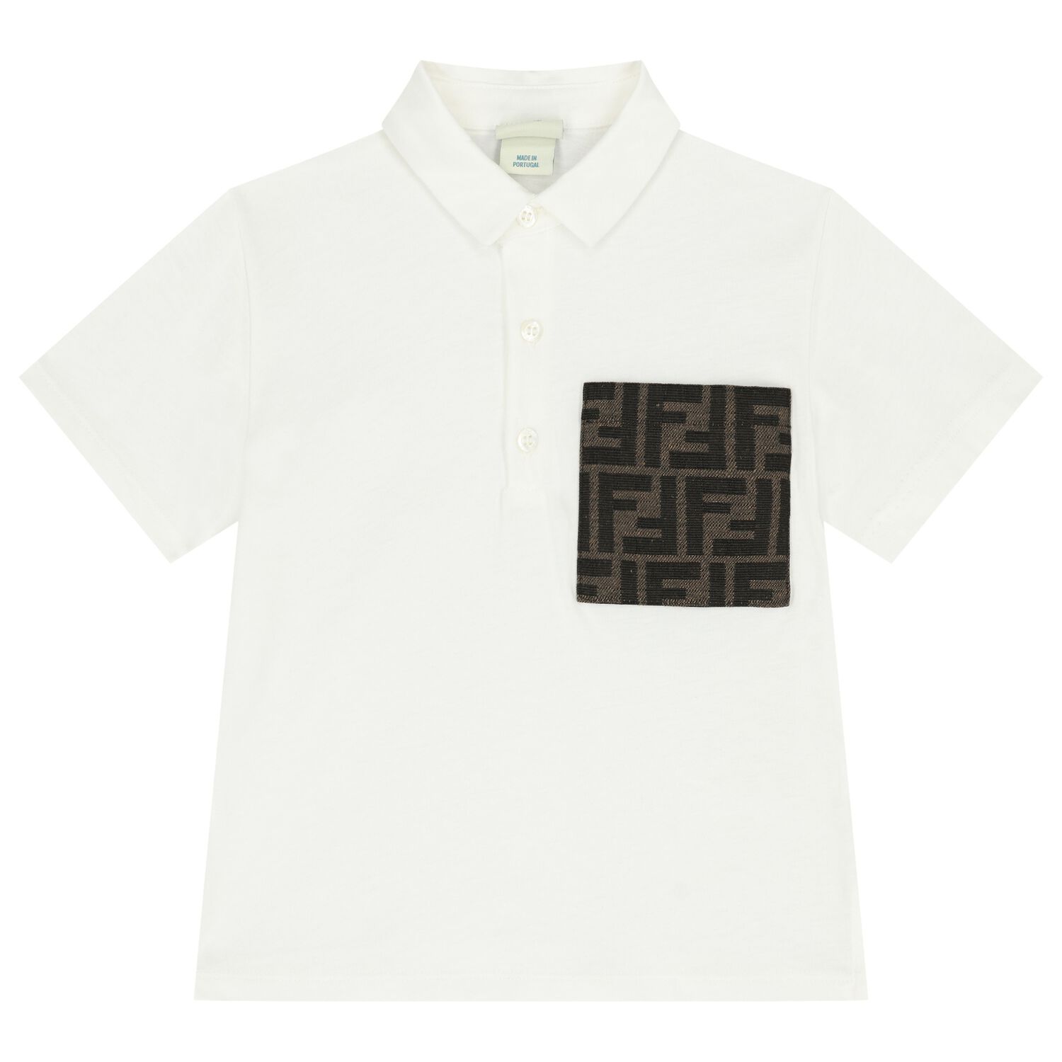 Baby Boys Ivory Logo Polo Shirt, 1, hi-res