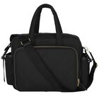 Black Logo Baby Changing Bag, 1, hi-res