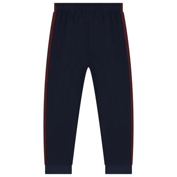 Boys Navy Blue Logo Joggers