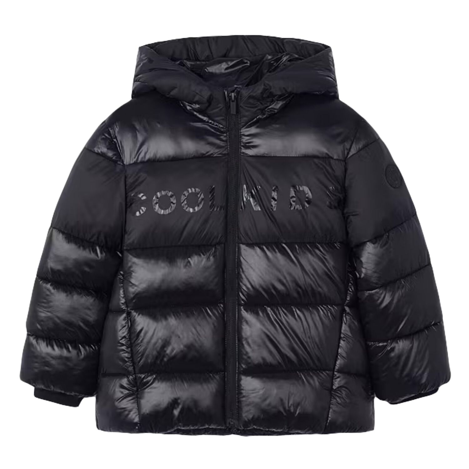 Boys Black Puffer Coat, 1, hi-res image number null