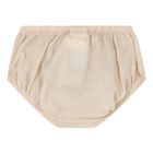 Baby Girls Beige Embroidered Floral Dress Set, 1, hi-res