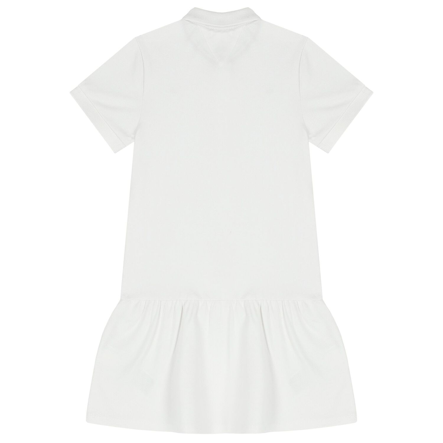 Girls White Logo Polo Dress, 4, hi-res image number null