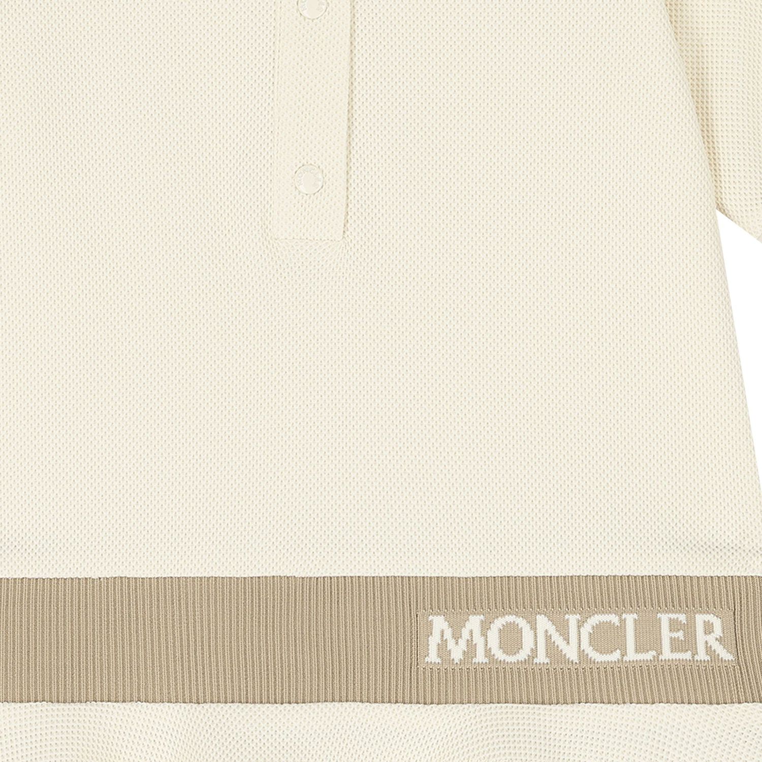 Girls Ivory Logo Polo Dress, 1, hi-res image number null