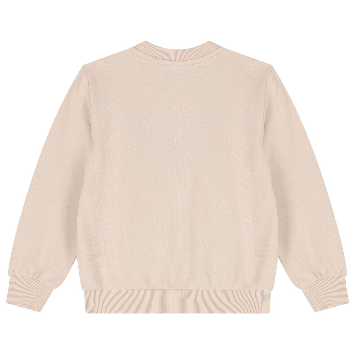 Girls Beige Floral Logo Sweatshirt, 1, hi-res