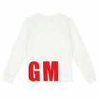 Boys White Logo Sweatshirt, 1, hi-res