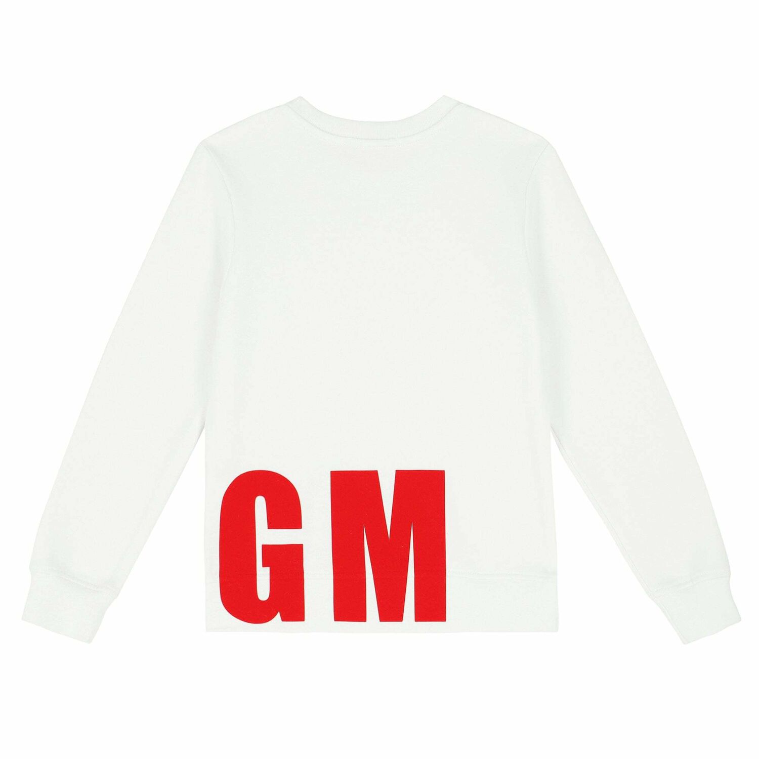 Boys White Logo Sweatshirt, 1, hi-res