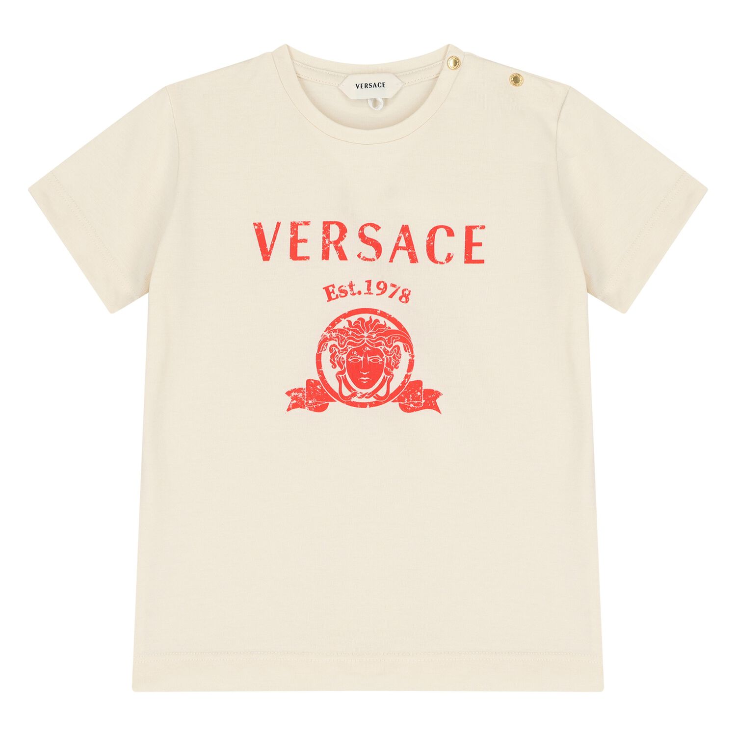 Younger Ivory Medusa Logo T-Shirt, 1, hi-res