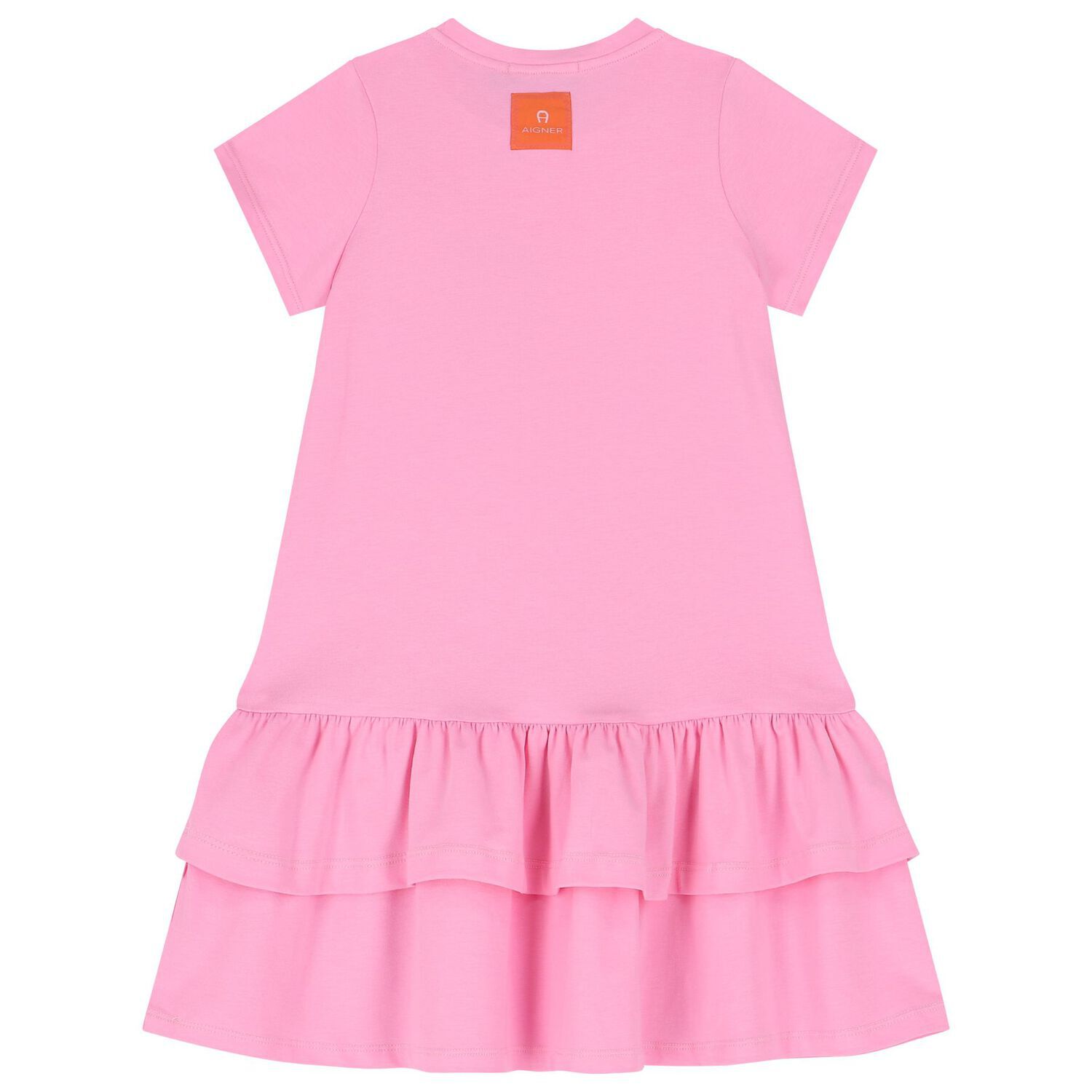 Girls Pink Logo Bag Dress, 2, hi-res