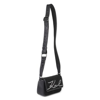 Girls Black Logo Handbag ( 17cm )