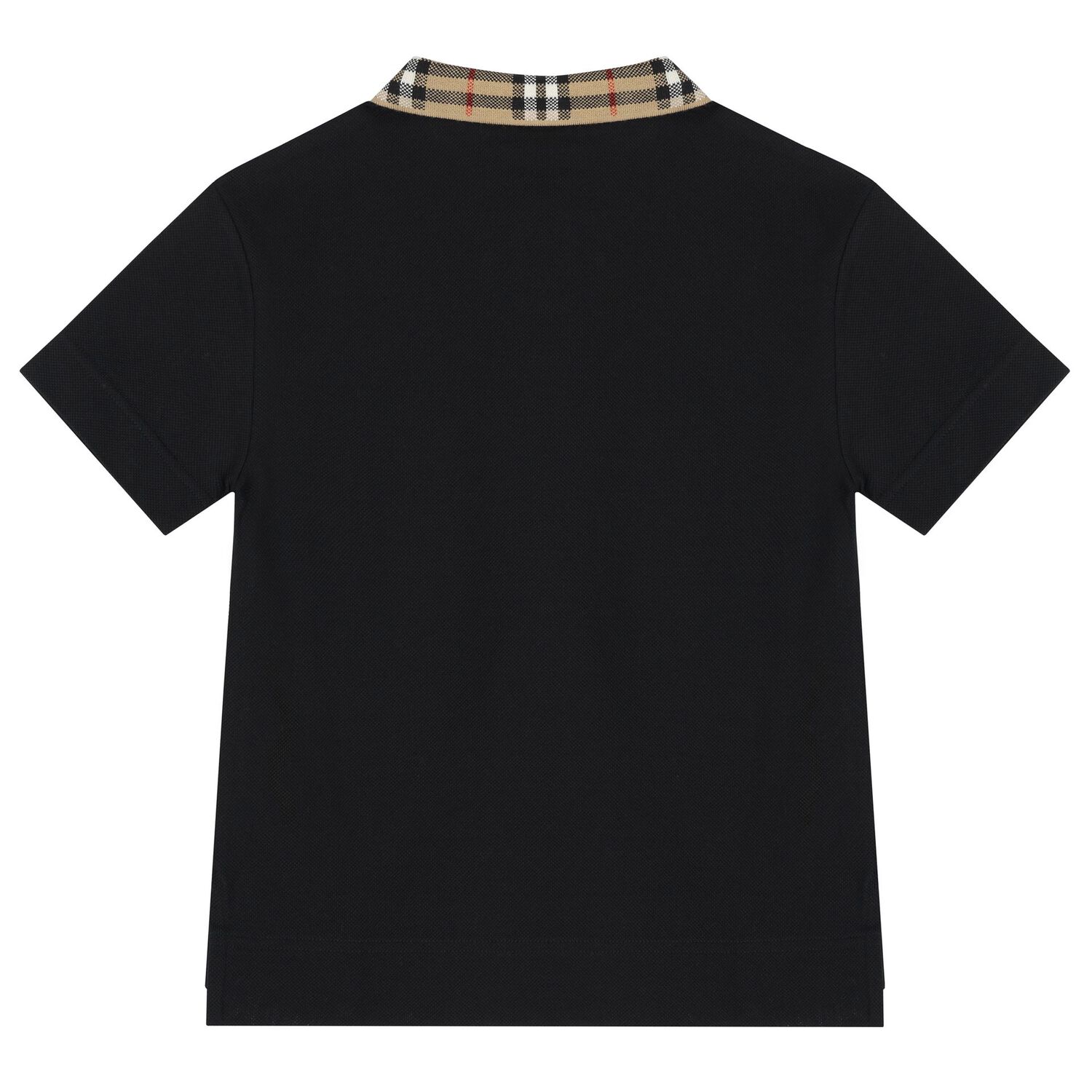 Boys Black Logo Polo Shirt, 1, hi-res
