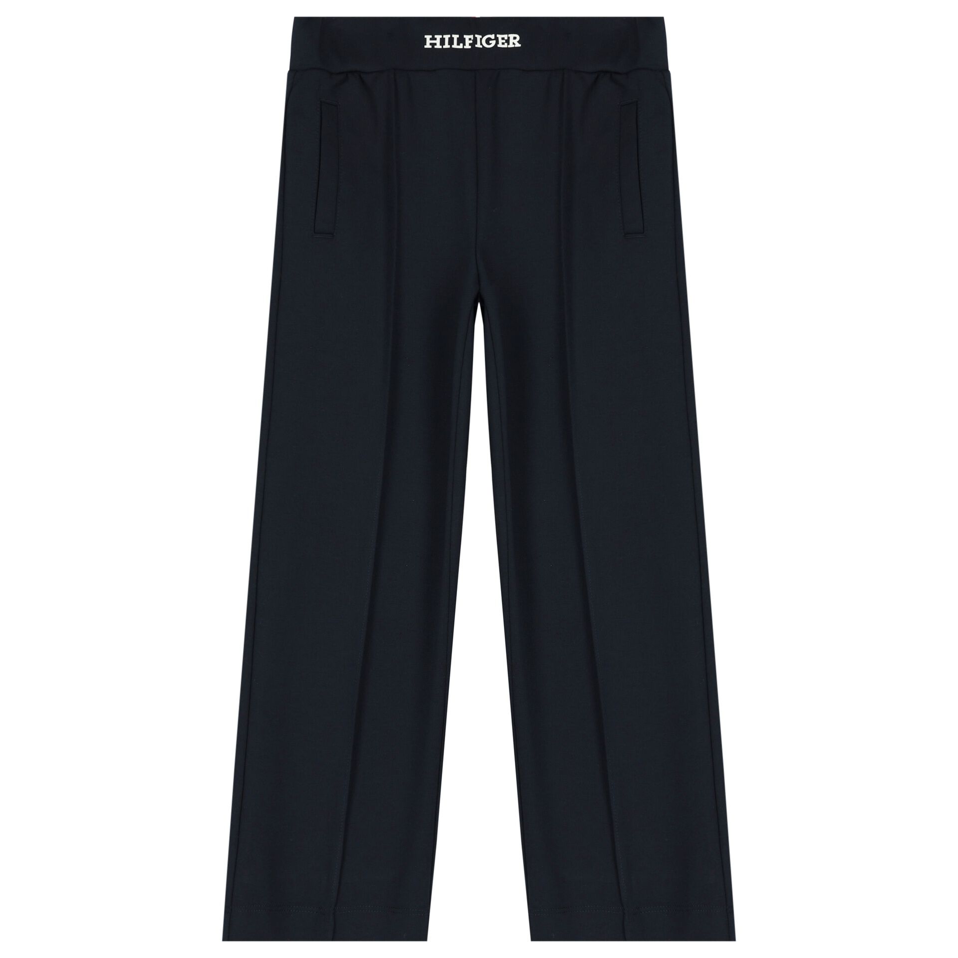 Tommy Hilfiger Girls Navy Blue Logo Trousers Junior Couture UK