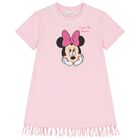 Girls Pink Minnie Mouse Disney Dress, 1, hi-res