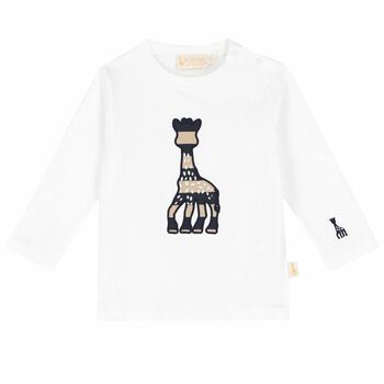 Baby Boys White Logo Top