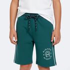 Boys Green Logo Shorts, 1, hi-res