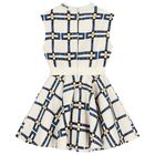 Girls Ivory Logo Sleeveless Dress, 1, hi-res