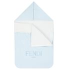 Baby Boys Blue & White Logo Baby Nest, 2, hi-res