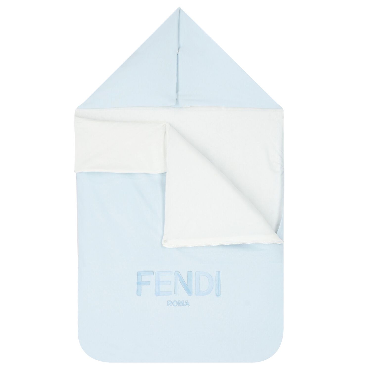 Baby Boys Blue & White Logo Baby Nest, 2, hi-res