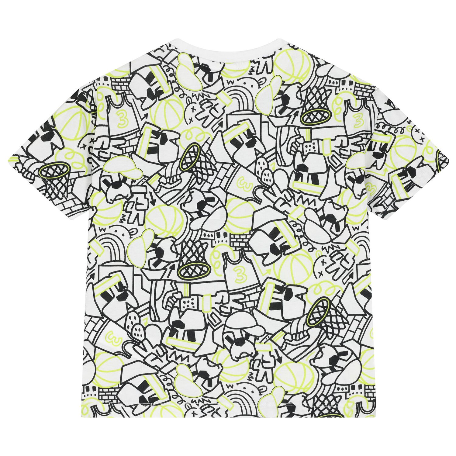 Boys White T-Shirt, 1, hi-res