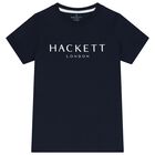 Boys Navy Blue Logo T-Shirt, 3, hi-res