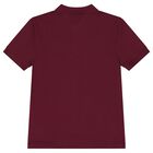 Boys Burgundy Logo Polo Shirt, 4, hi-res
