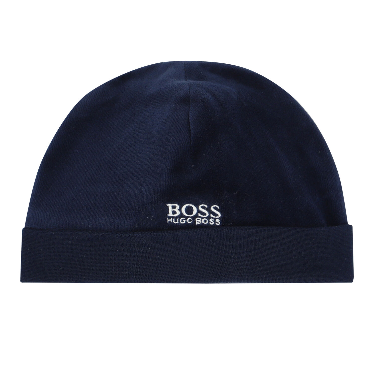 Baby Boys Navy Logo Hat, 1, hi-res