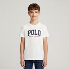Boys White Logo T-Shirt, 1, hi-res