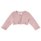 Baby Girls Pink Knitted Cardigan, 2, hi-res