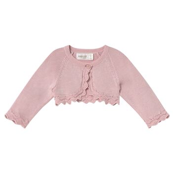 Baby Girls Pink Knitted Cardigan