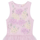 Girls Purple Floral Tutu Dress, 1, hi-res