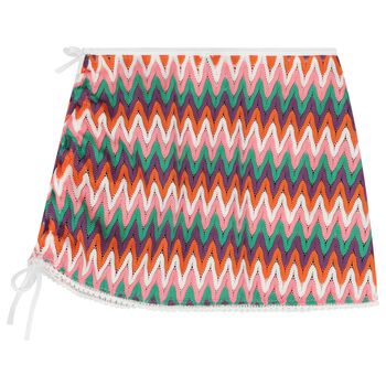 Girls Multi-Coloured Zig-Zag Crochet Skirt