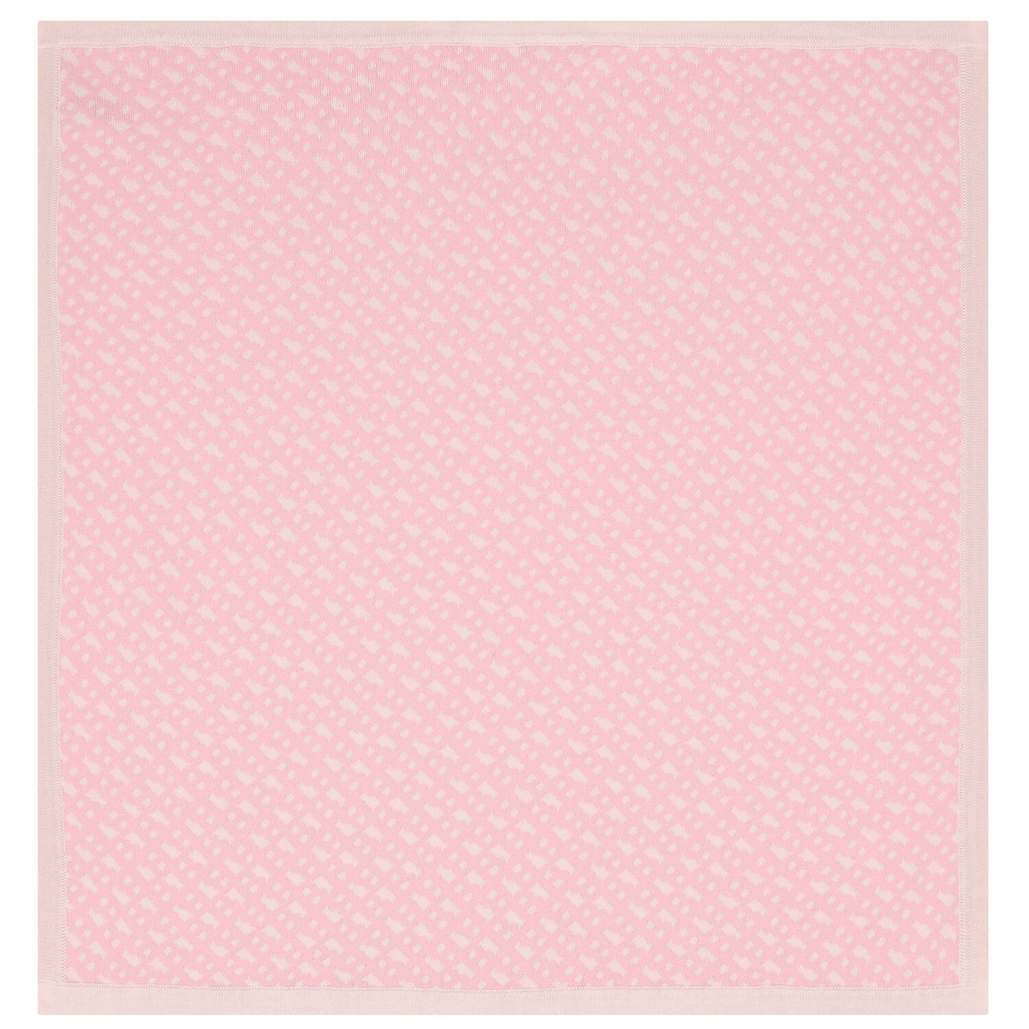 Baby Girls Pink Logo Knitted Blanket, 1, hi-res image number null