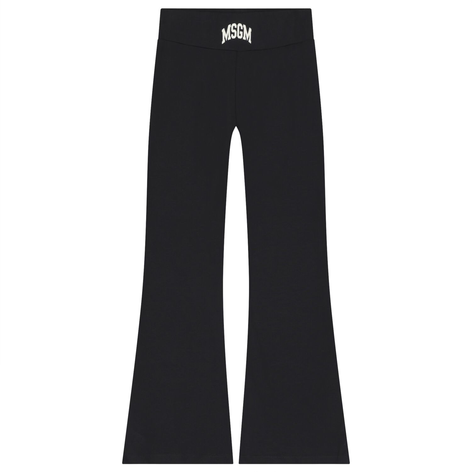 Girls Black Logo Leggings, 1, hi-res