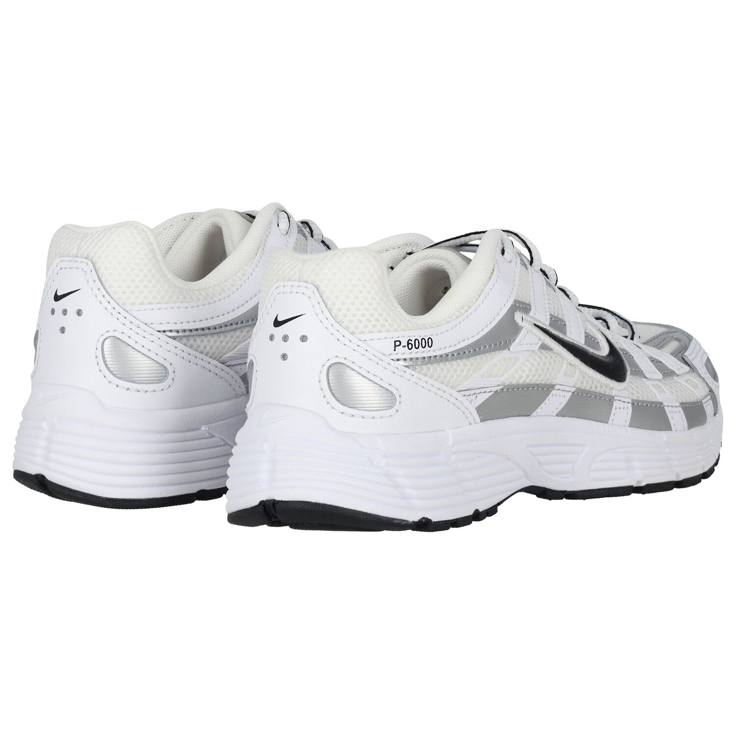 White, Silver & Black P-6000 Trainers, 1, hi-res