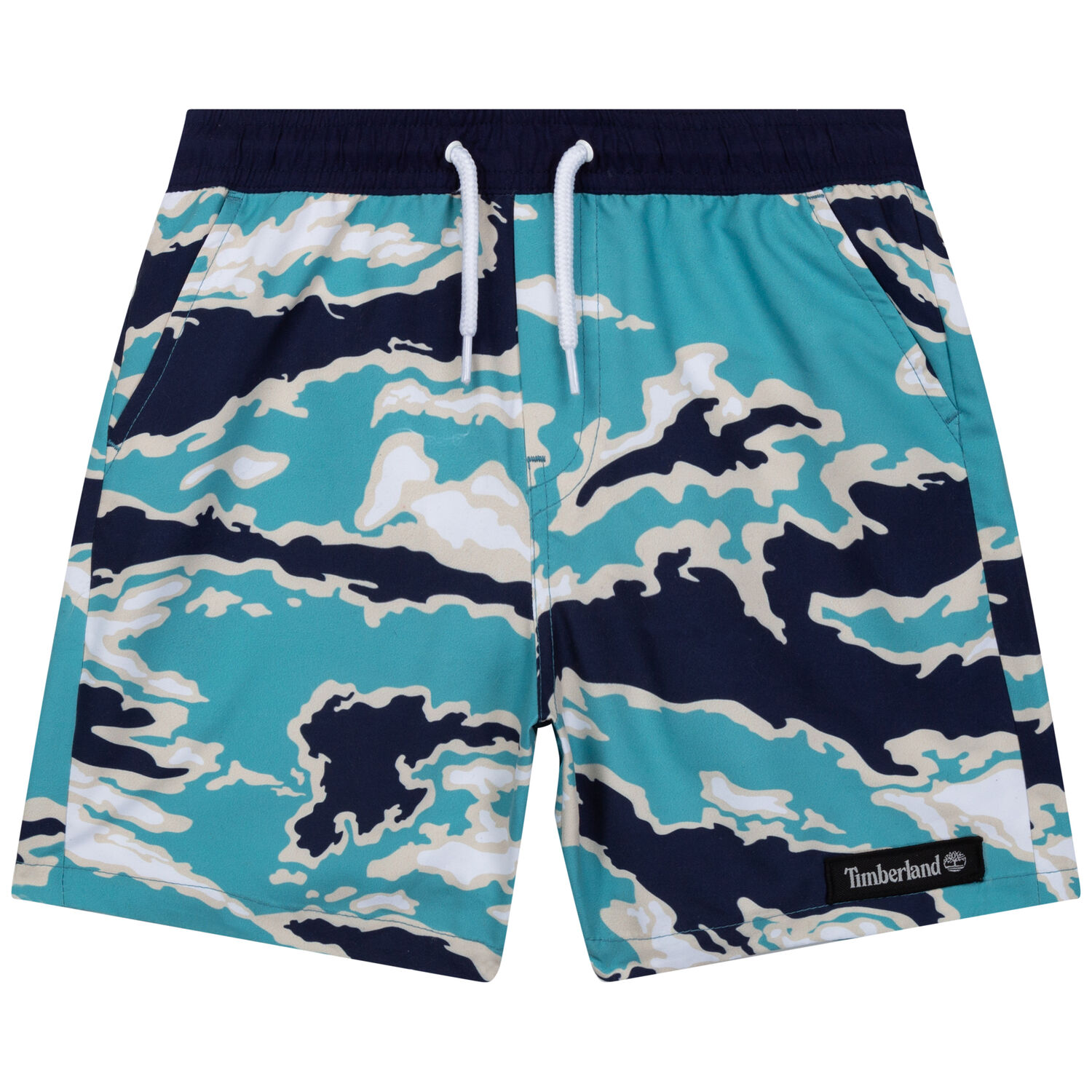 Boys Blue Logo Swim Shorts, 1, hi-res image number null