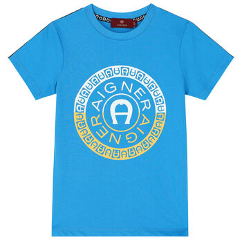 Boys Blue Logo T-Shirt