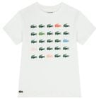 Boys White Logo T-Shirt, 1, hi-res