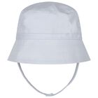 Baby Boys Blue Logo Hat, 1, hi-res