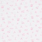 Baby Girls White & Pink Vintage Toy Treasures Blanket, 1, hi-res