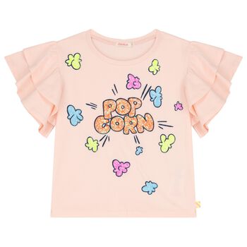 Girls Pink Sequin T-Shirt