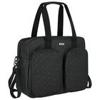 Black Logo Baby Changing Bag, 1, hi-res