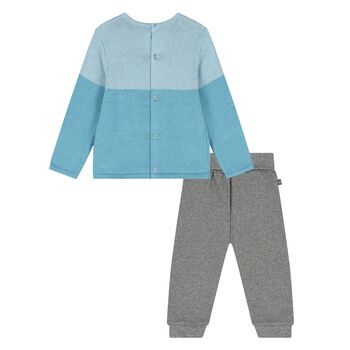 Younger Boys Blue & Grey Tracksuit