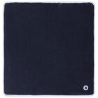 Baby Boys Navy Blue Logo Blanket, 1, hi-res