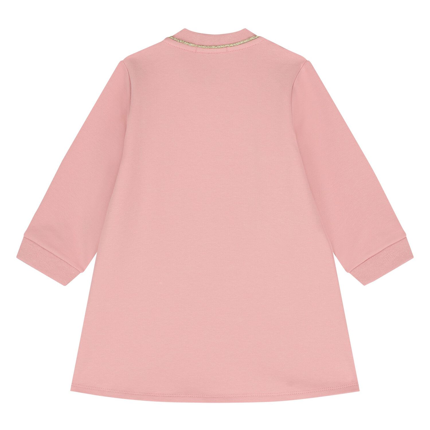 Younger Girls Pink Logo Sweatshirt Dress, 2, hi-res