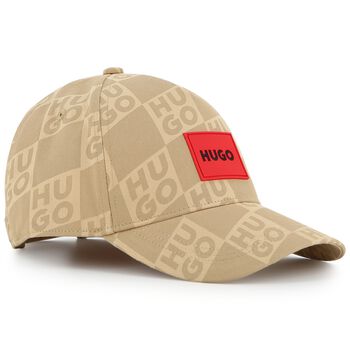 Boys Beige Logo Cap