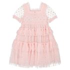 Girls Pink Sequin & Tulle Dress, 1, hi-res