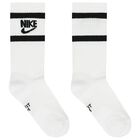 Boys White, Black & Grey Logo Socks ( 6-Pack ), 1, hi-res